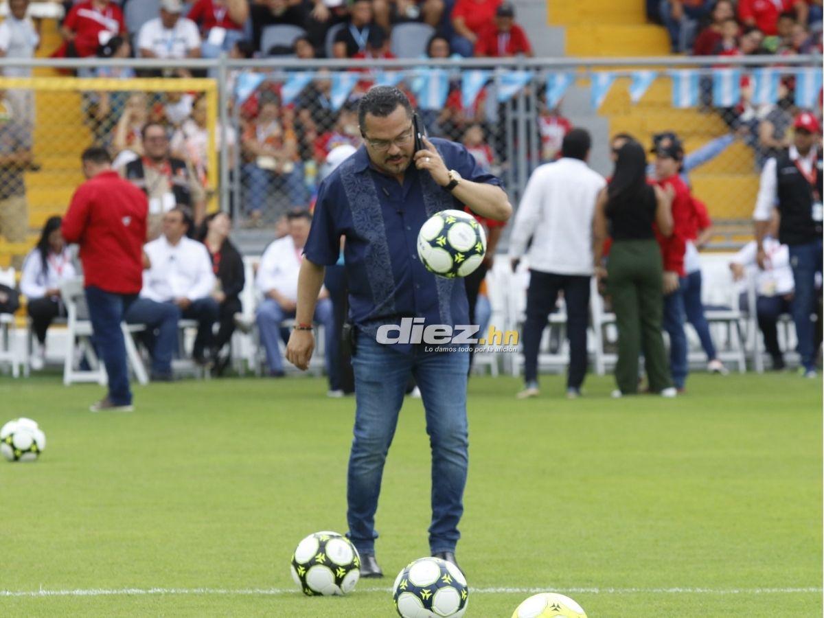 Las personalidades y la bella pintura que sorprendió: ¡el ambientazo previo a la reapertura del Estadio Morazán!