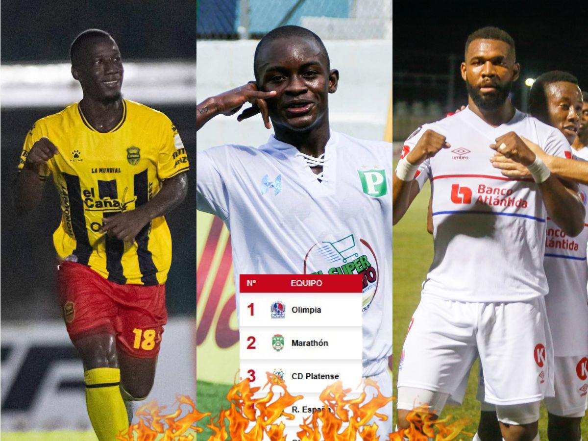 Tabla de posiciones de Honduras: Olimpia cede terreno, Marathón y Platense celebran; Motagua se hunde en el sótano