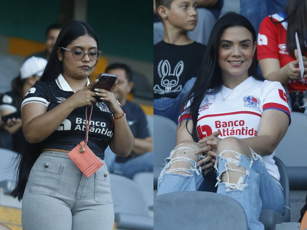 Derroche de bellezas de Olimpia y Real España y jeque causó furor previo al clásico moderno en el Estadio Morazán
