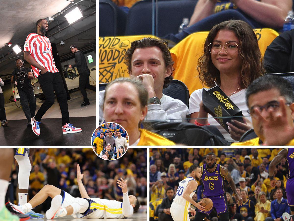 No se vio en TV: jugadores del Barcelona, famosos del cine y los mejores momentos del partido de Warriors ante los Lakers