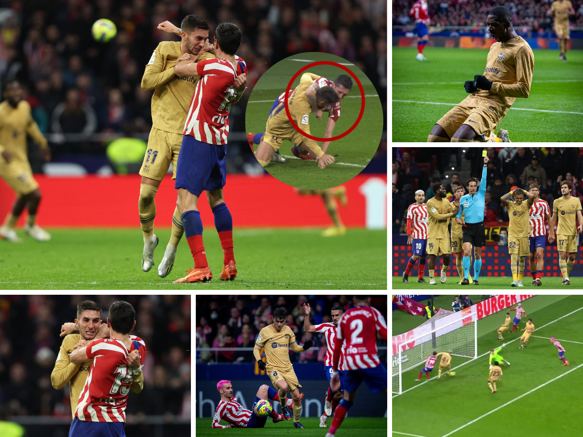 No se vio en TV: la insólita pelea a lo UFC entre Ferran y Savic, el milagro de Ronald Araújo y la bronca del Cholo Simeone
