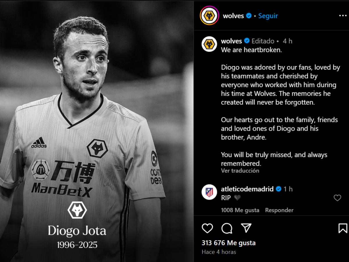 No tiene sentido, Nunca te olvidaré: Barcelona y Real Madrid dejan mensaje; el fútbol lamenta la muerte de Diogo Jota