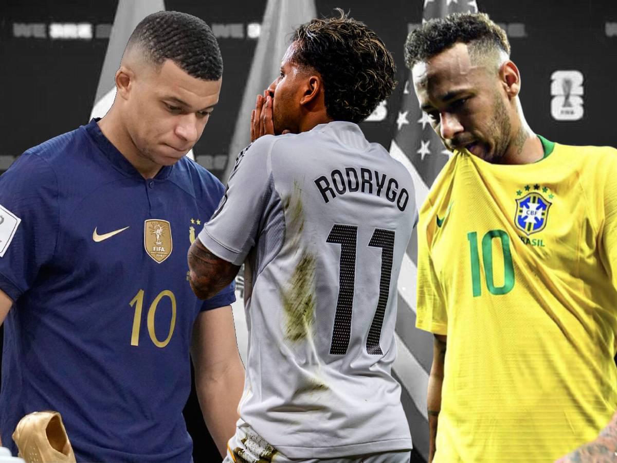 Rodrygo está descartado, Neymar a la espera y Mbappé pone en vilo a Francia: las figuras que no estarán en el Mundial 2026