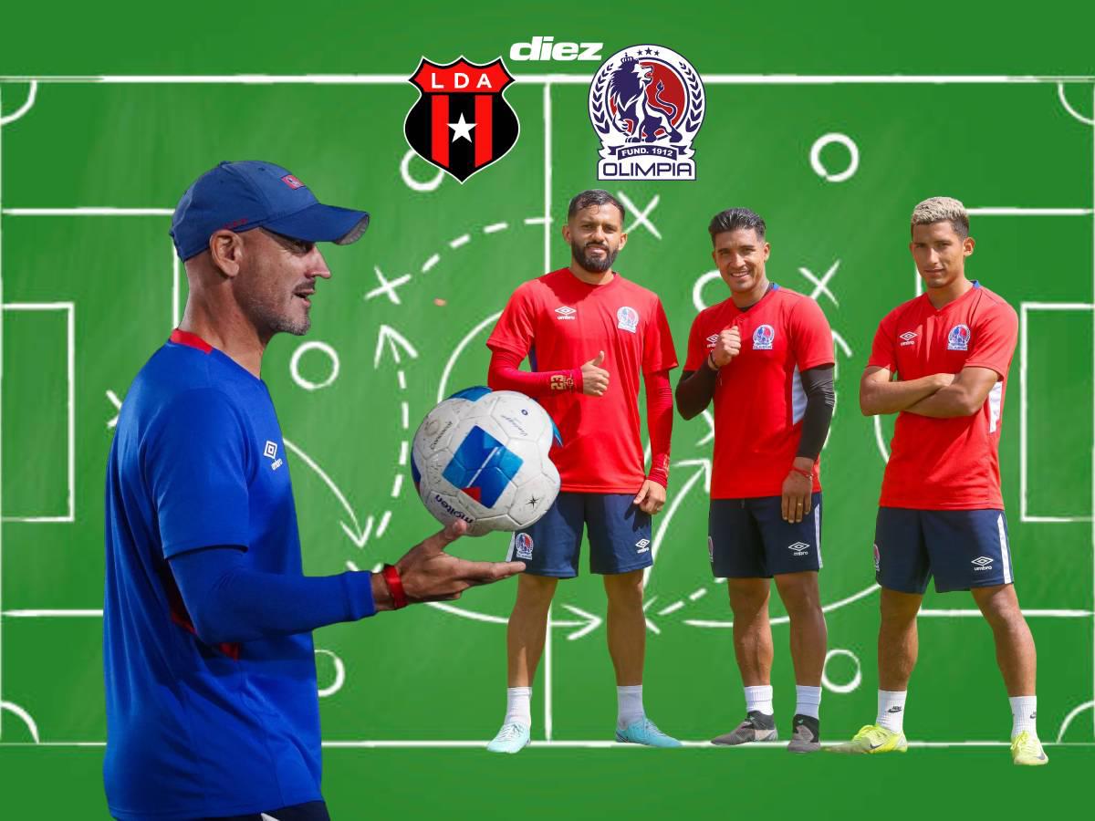 Alajuelense vs Olimpia: Espinel suelta la magia con su posible 11 titular en el juego de ida de la semifinal de Copa Centroamericana 2025