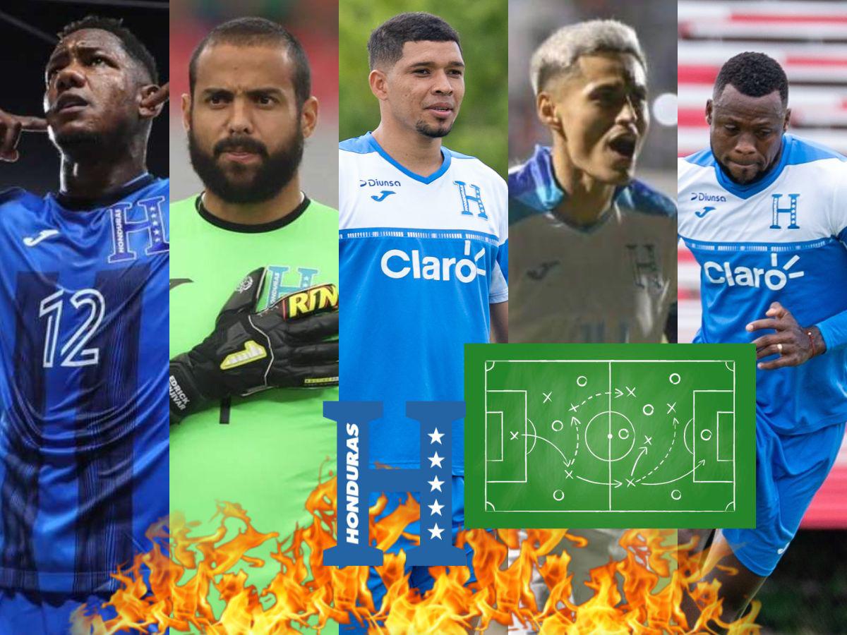 Rueda no se guardará nada: Así sería el electrizante 11 titular de Honduras ante Islas Caimán por la Eliminatoria Mundialista