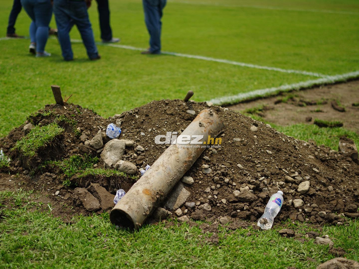 Adiós a la pesadilla: El Estadio Morazán se despide de la grama vieja para instalar engramillado de primer mundo