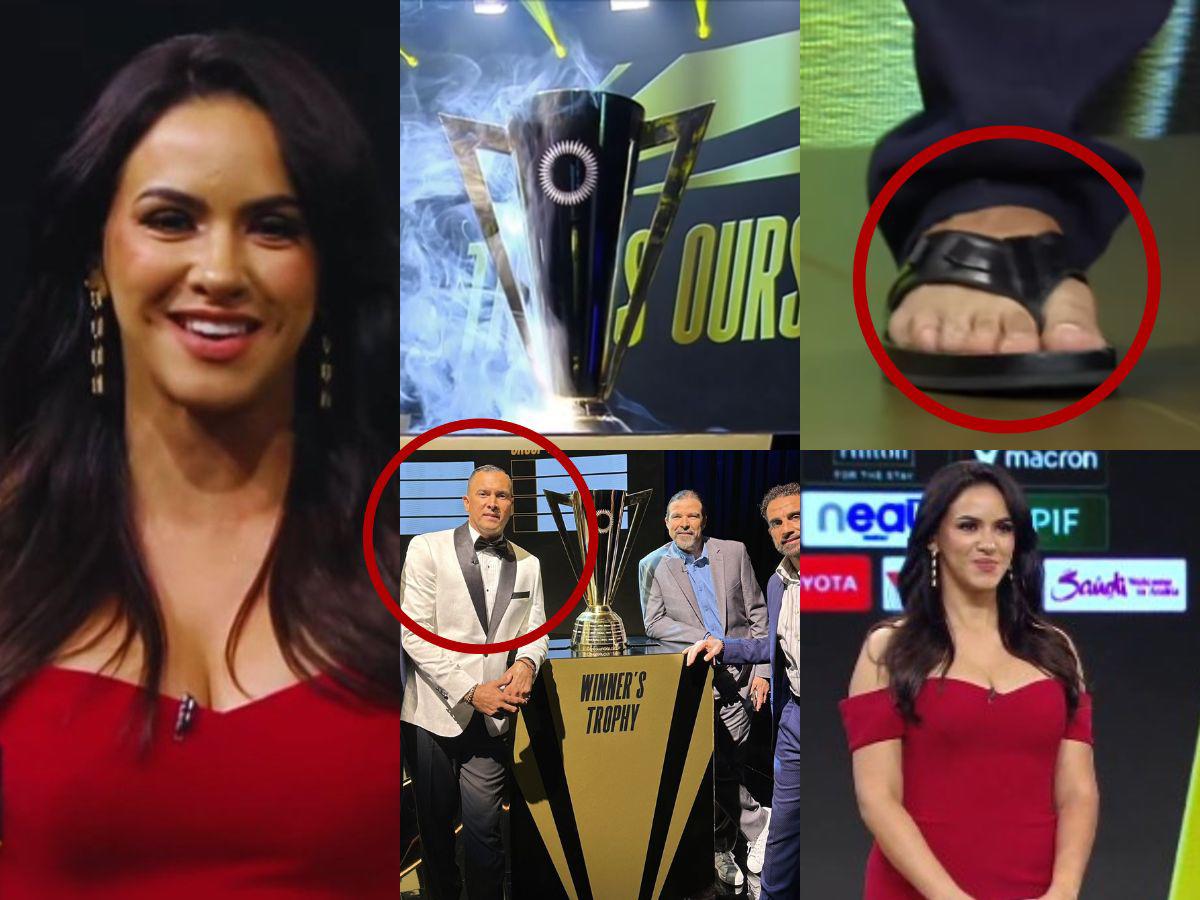 Jorge Campos llegó en sandalias al sorteo de Copa Oro, hondureña Ana Jurka robó suspiros y reconocido cantante sorprende