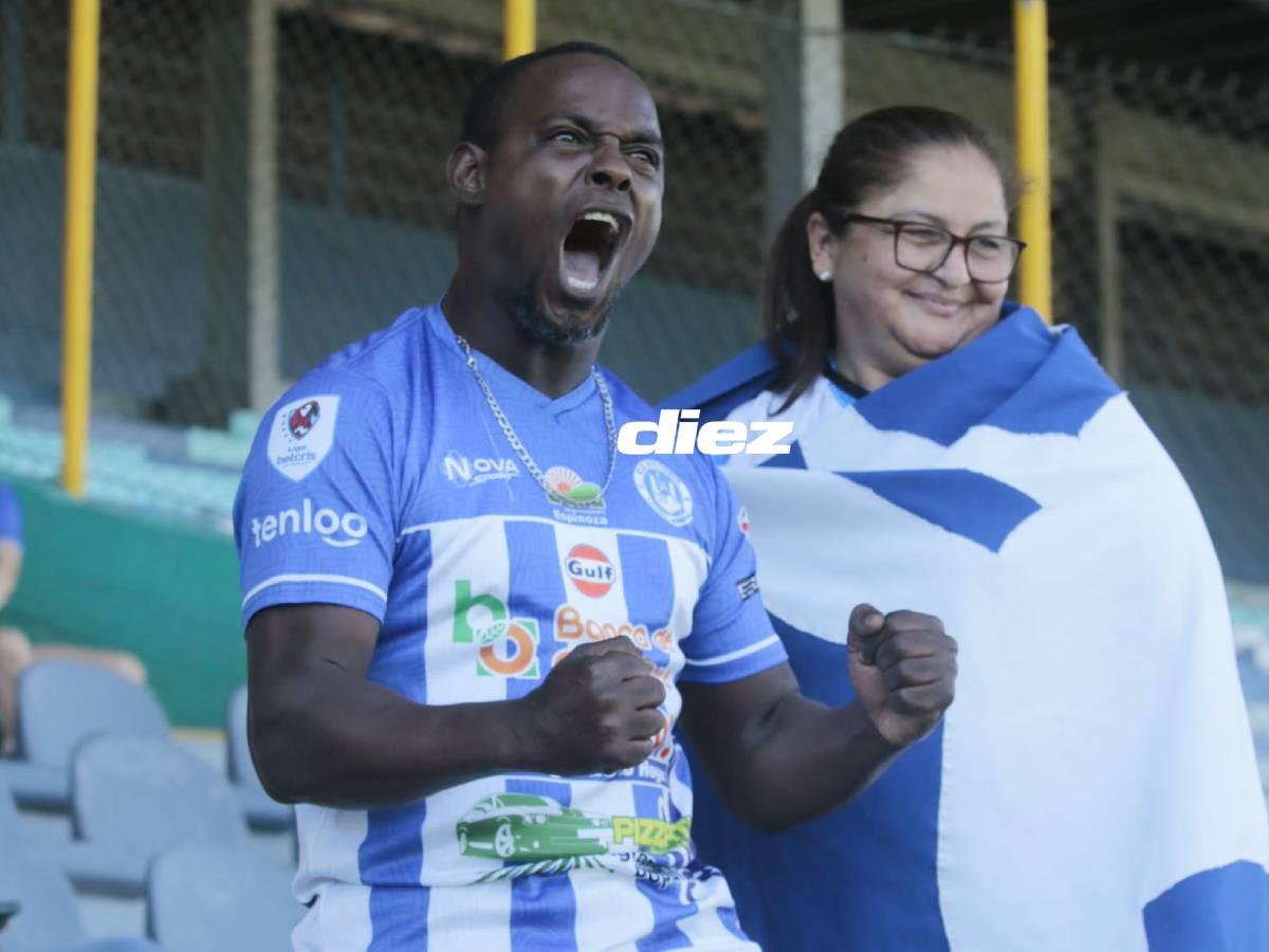 Presente los aficionados de Victoria en las gradas del estadio Morazán. Foto Neptalí Romero.