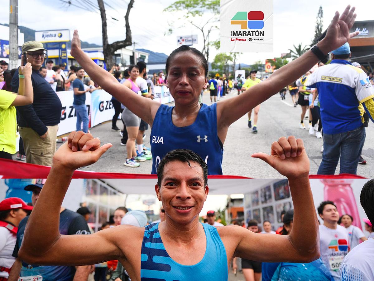 Un salvadoreño y una chapina conquistan la edición 48 de la Maratón La Prensa
