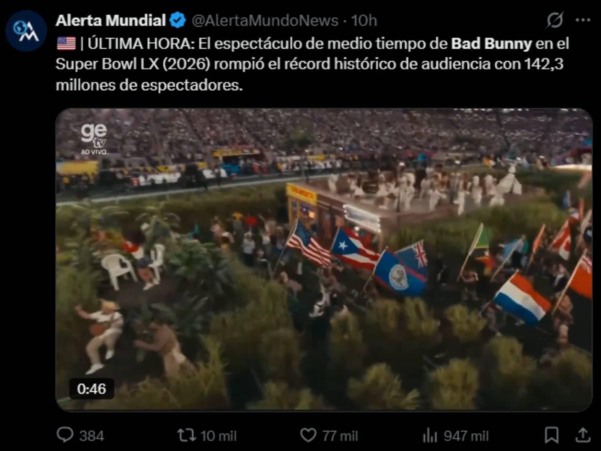 Bad Bunny recibe sentencia por el Super Bowl: exfutbolista de Concacaf se le fue en contra y otras opiniones: Música basura