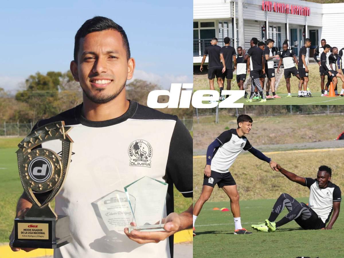 Futbolistas del Olimpia reciben los trofeos de Premios DIEZ, nuevo look ¿Posible sorpresa en el 11 titular?