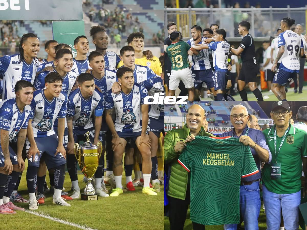 Pachuca se llevó la Copa del Centenario de Marathón, Keosseián no faltó y también hubo bronca en el juego