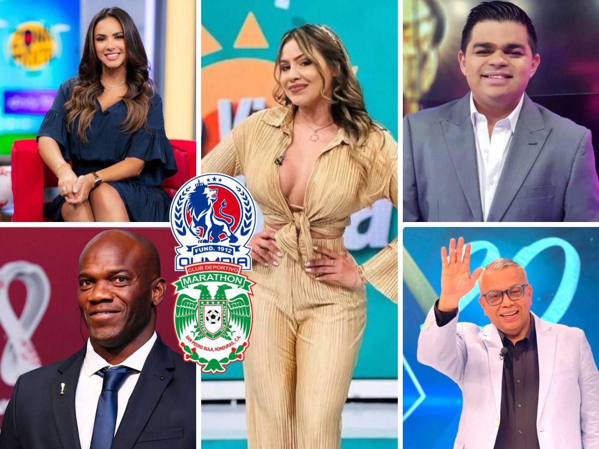 25 famosos en Honduras que son aficionados de Olimpia y Marathón, ¡los finalistas del Clausura!