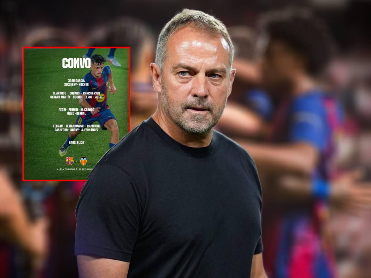 Flick sorprende: la convocatoria de Barcelona para enfrentar a Valencia en Liga Española; sin Yamal y dos novedades