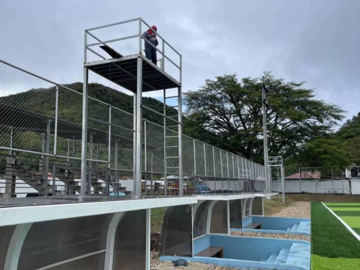 En fotos: Así es el curioso estadio de Honduras donde se jugará al fútbol en el Clausura 2025 de la Liga Nacional