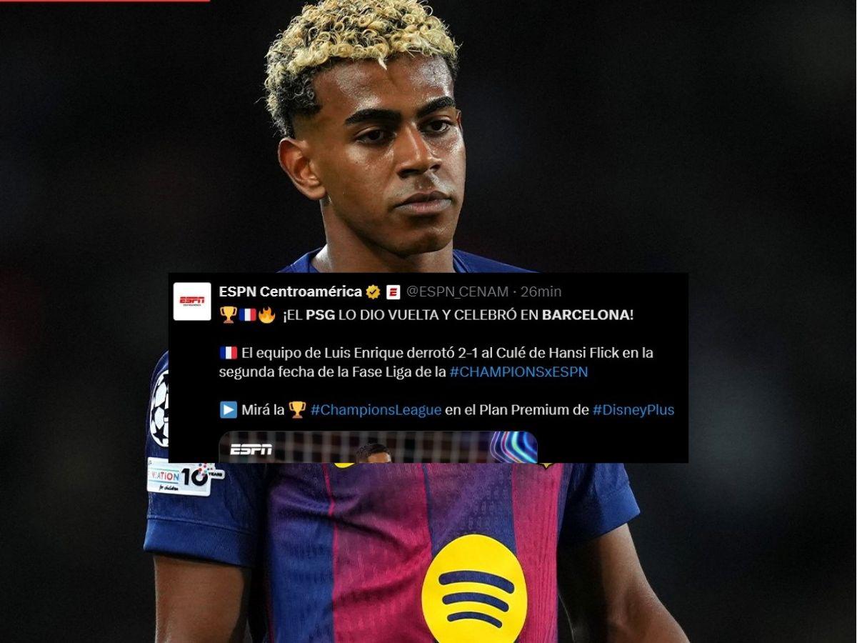 Sin Dembélé, sin Doué: La prensa señala los culpables de la nueva caída del Barcelona ante PSG en Champions League