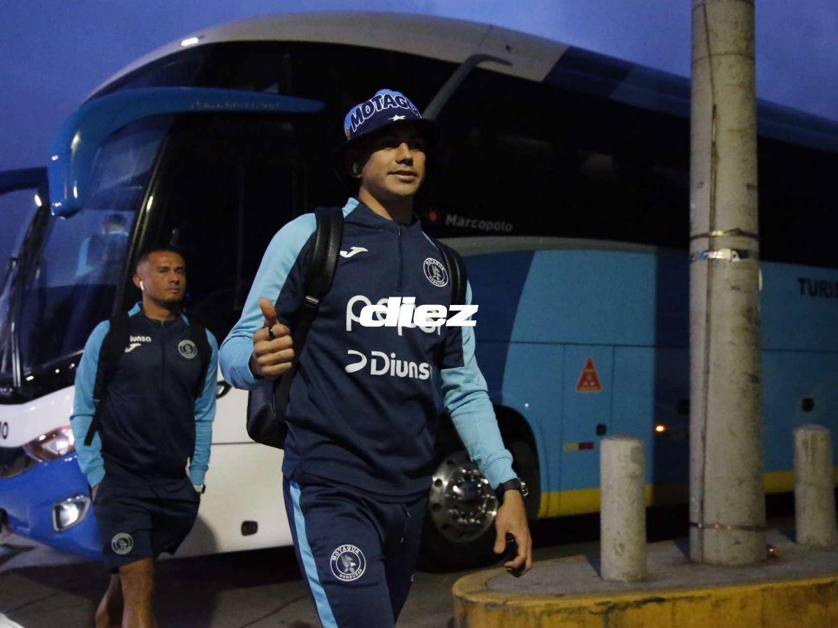 Motagua vs Olimpia en fotos: saludo especial de Troglio, derroche de bellezas en el Nacional y el curioso gorro
