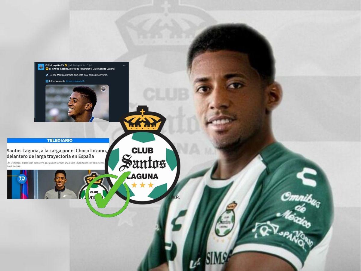 Prensa de México revela fecha de aterrizaje del Choco Lozano tras fichar por Santos: “Es un delantero de trayectoria”