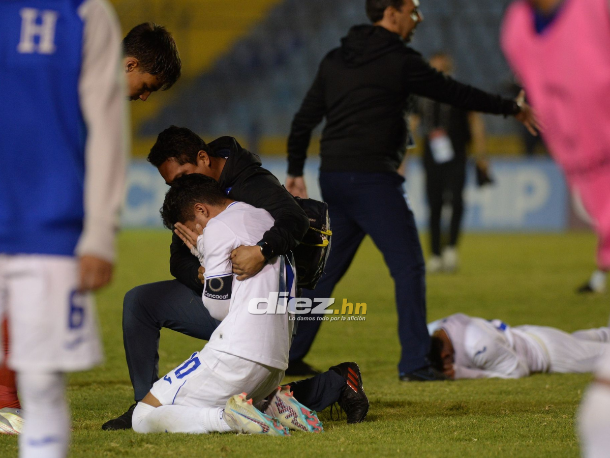 Destrozados: Los rostros de dolor de los futbolistas Sub-17 de Honduras tras decirle adiós al Mundial de Perú 2023