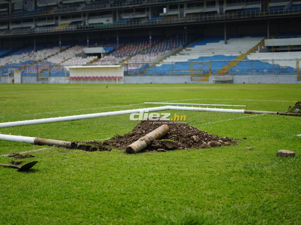 Adiós a la pesadilla: El Estadio Morazán se despide de la grama vieja para instalar engramillado de primer mundo