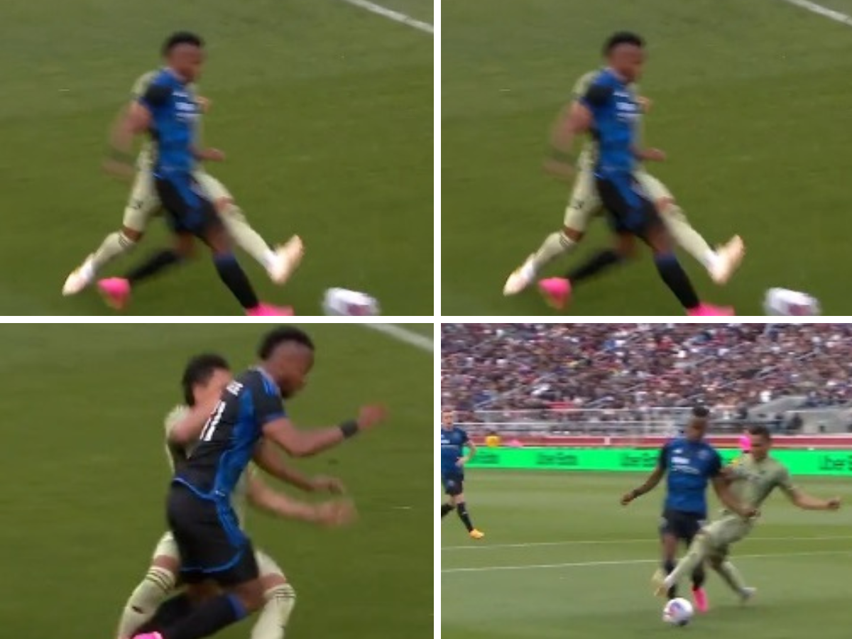 Denil Maldonado y su desafortunado penal cometido en la derrota del LAFC ante San Jose Earthquakes en la MLS