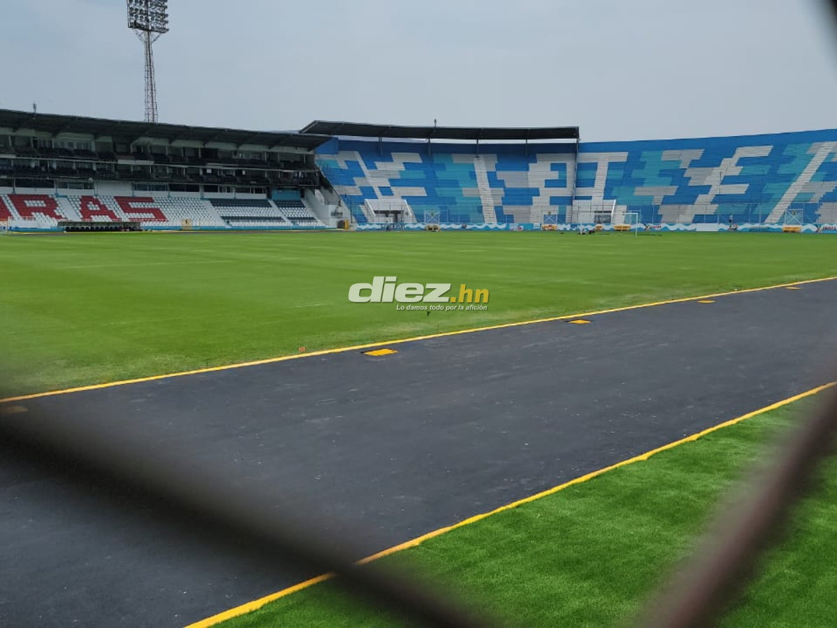 Es una alfombra: El Estadio Nacional lucirá sus mejores galas para la gran final entre Olimpia-Olancho