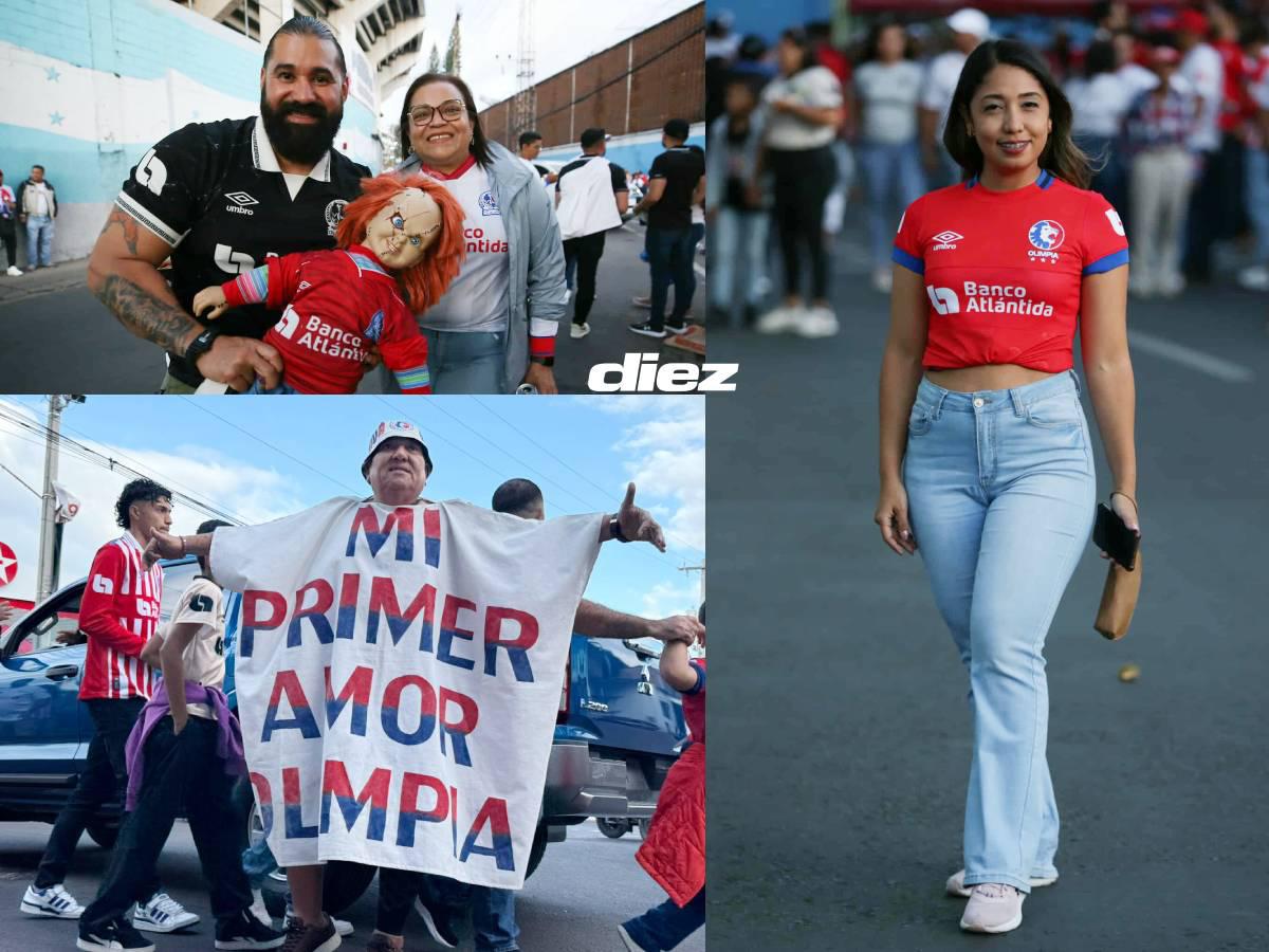 Aficionada se lleva las miradas, lindas fanáticas y la camisa que todos valoran en el Olimpia vs Alajuelense