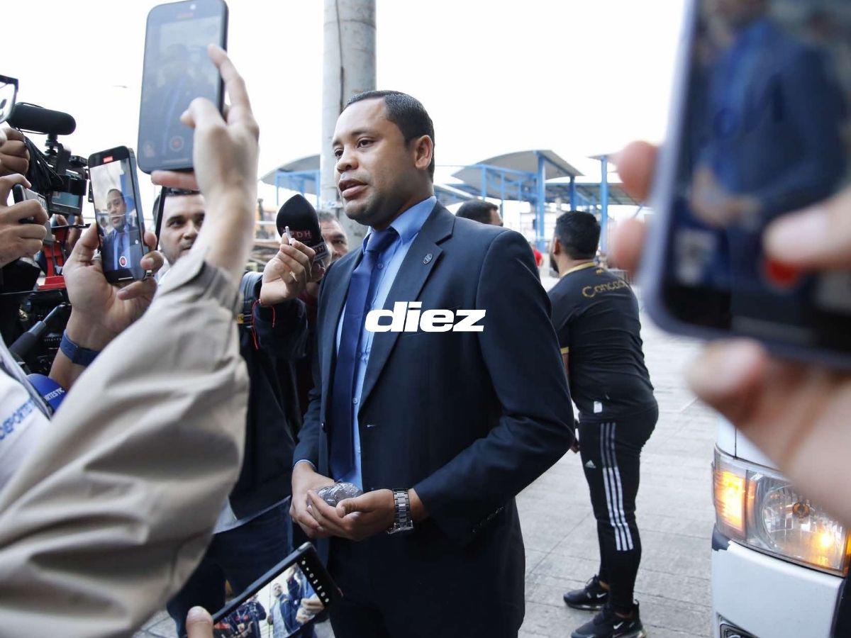 Motagua vs Olimpia en fotos: saludo especial de Troglio, derroche de bellezas en el Nacional y el curioso gorro