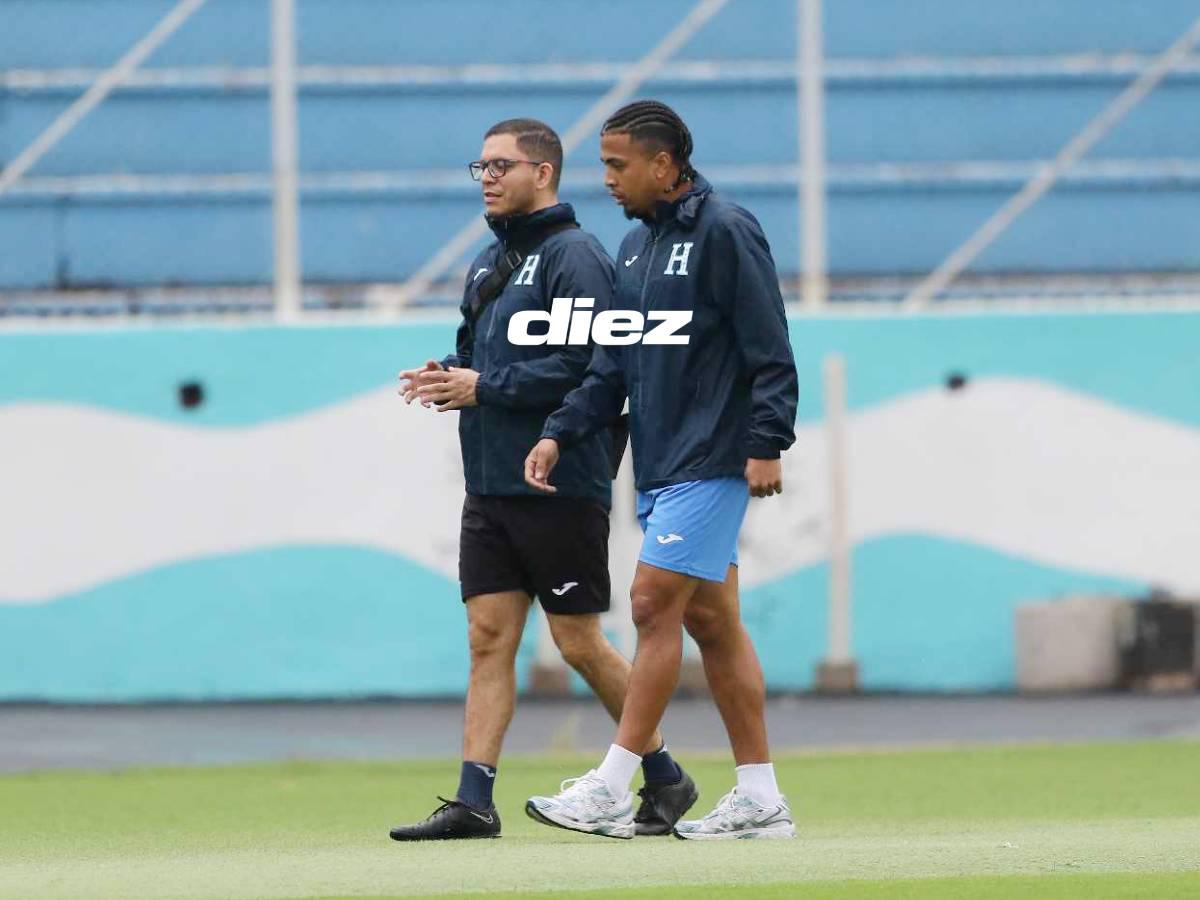 ¡Visitas sorpresa! Legionario se bajó del avión directo al entreno de la Selección de Honduras y un lesionado dijo adiós a la concentración