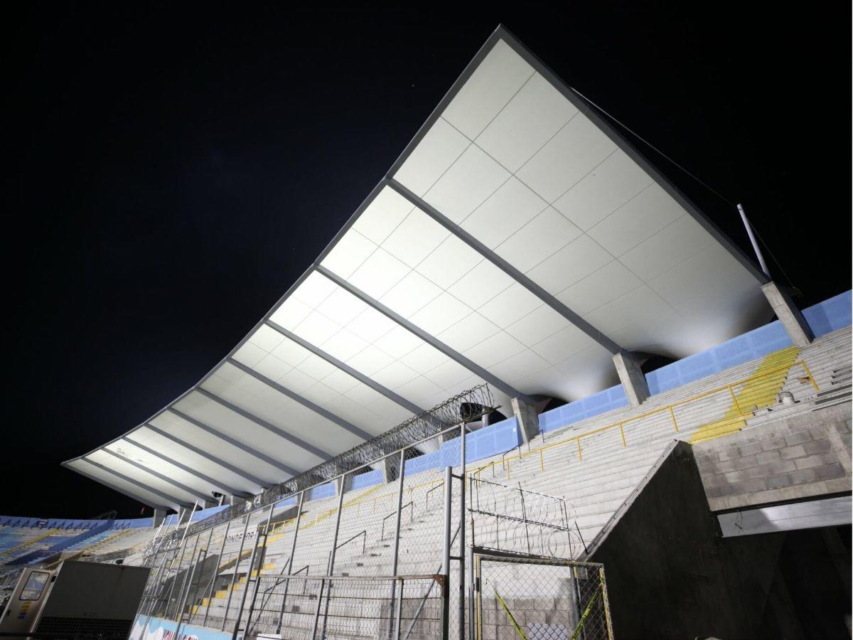 ¡Quedó espectacular! Listo el moderno techado de sol centro del Estadio Nacional Chelato Uclés