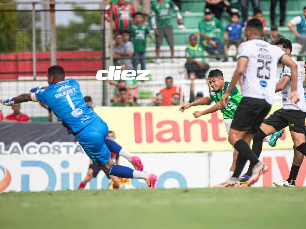Messiniti clavó un triplete y lideró la paliza de Marathón frente a un Juticalpa FC que llegó en crisis y dio lástima