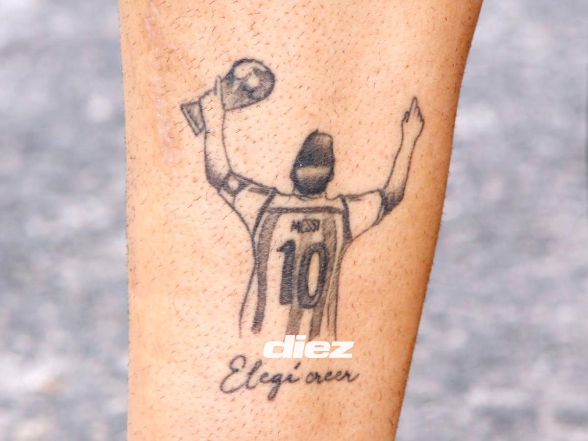 Locura por Messi en Honduras: Fanáticos se tatúan al 10 del Inter Miami en su piel: “Me costó 600 dólares”