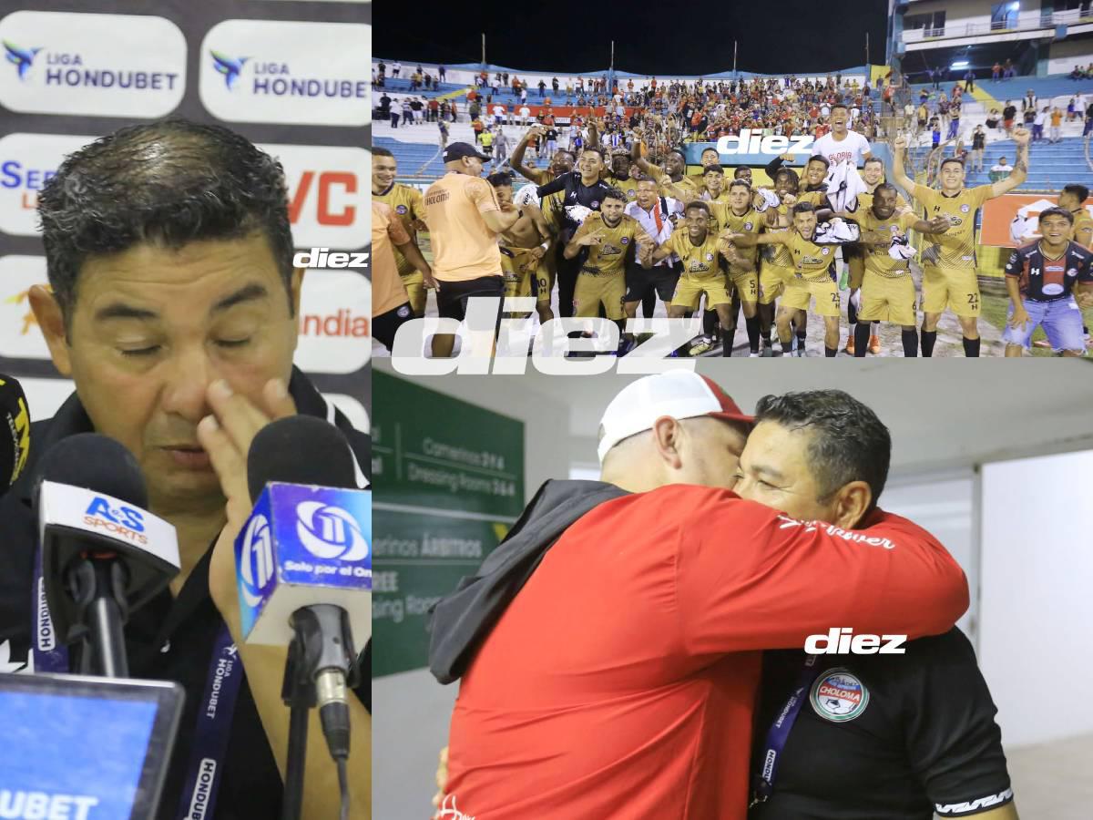 ¡Choloma es de primera! Chato Padilla rompió en llanto, locura del presidente y la plantilla celebró por alto
