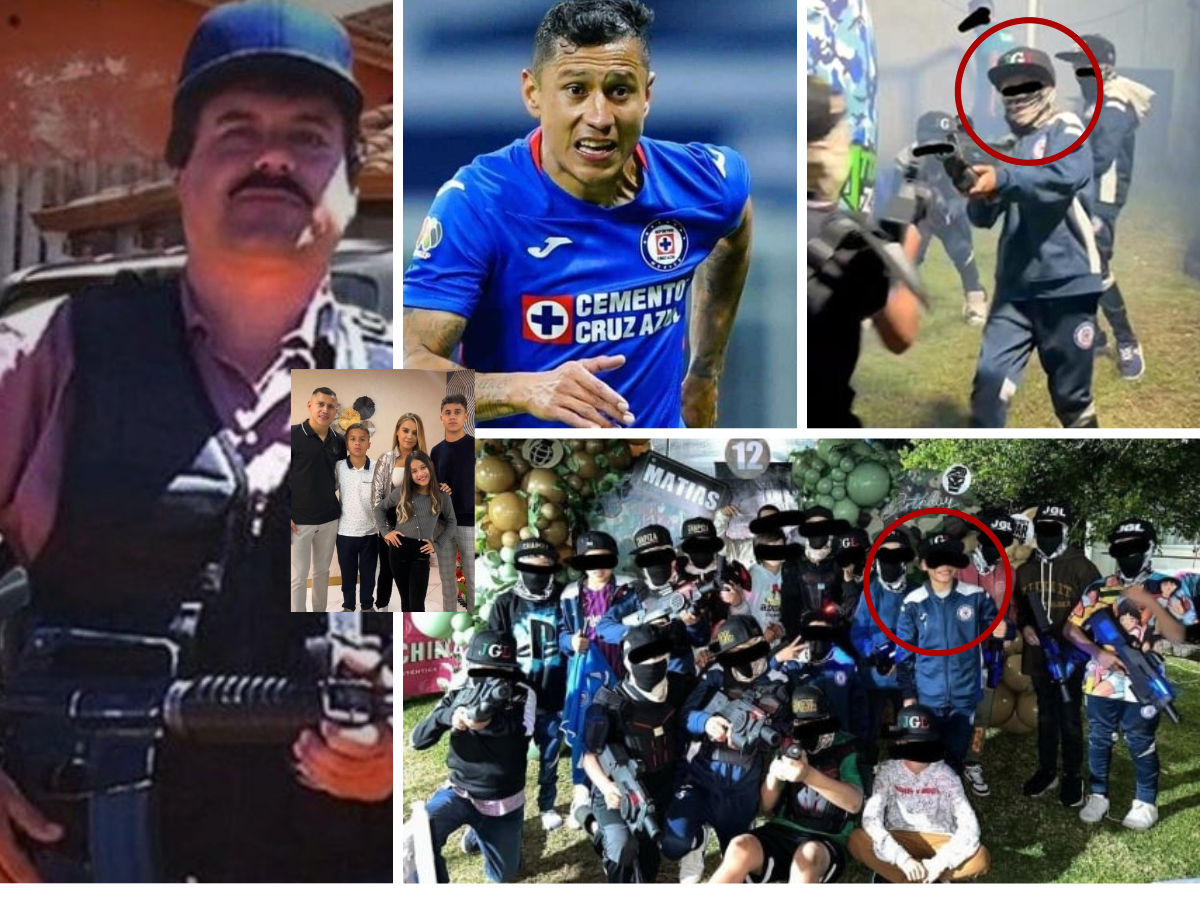 Polémica: Jugador de Cruz Azul festeja cumpleaños de su hijo con temática del narcotraficante “Chapo” Guzmán