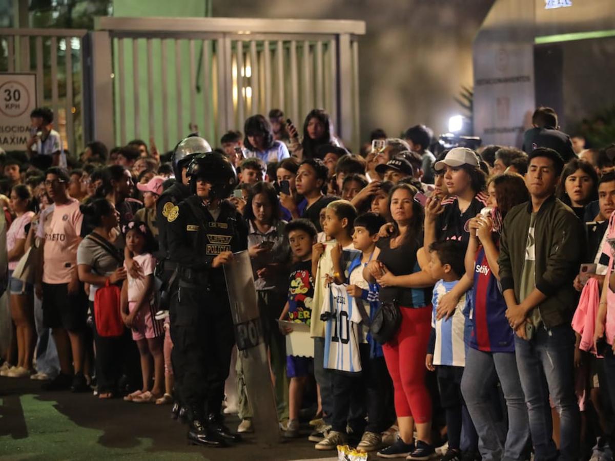 Messi desata locura en Perú: cientos de aficionados esperaron al 10 del Inter Miami; ¿su guardaespaldas presente?