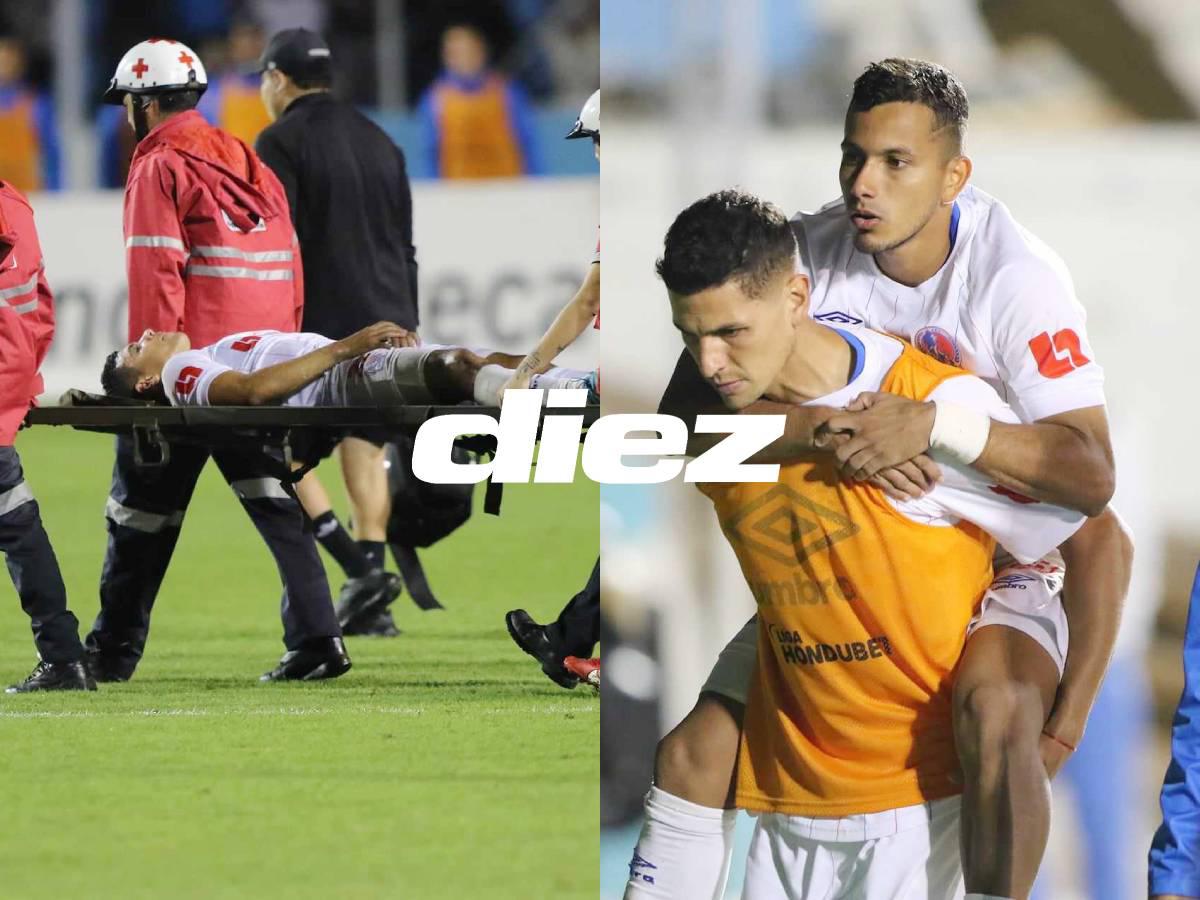 OFICIAL: Reporte médico de Carlos Pineda y Edwin Rodríguez tras lesiones en la final de ida Motagua vs Olimpia y el tiempo de baja de cada uno