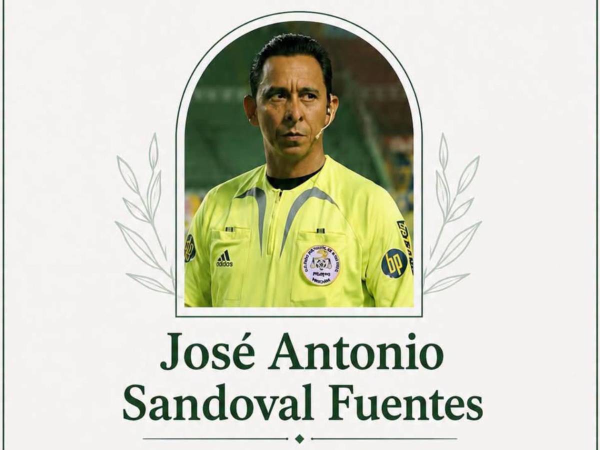Fallece José Sandoval, exárbitro de la Liga Nacional: revelan la causa de su muerte