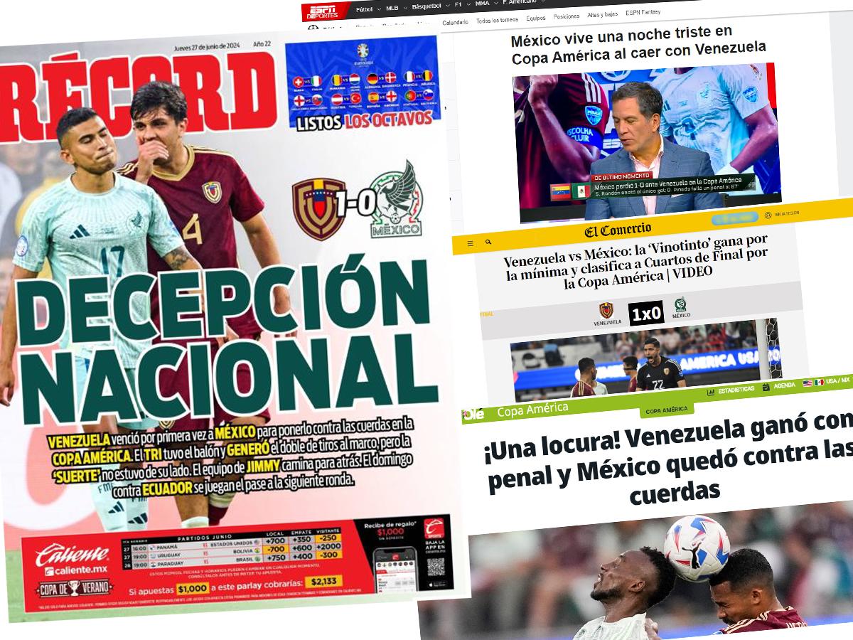 Destrozan a la Selección Mexicana de Fútbol: “Decepción nacional” y otros titulares de los medios aztecas