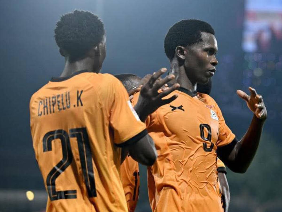 Los africanos celebrando el segundo gol del partido. Foto cortesía.