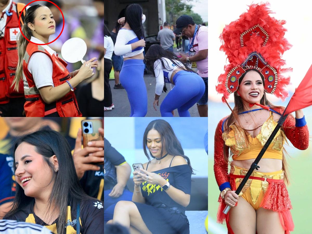 ¿Quién es la hermosa paramédica? El descuido de una edecán y las hermosas chicas en la final entre Real España - Olimpia