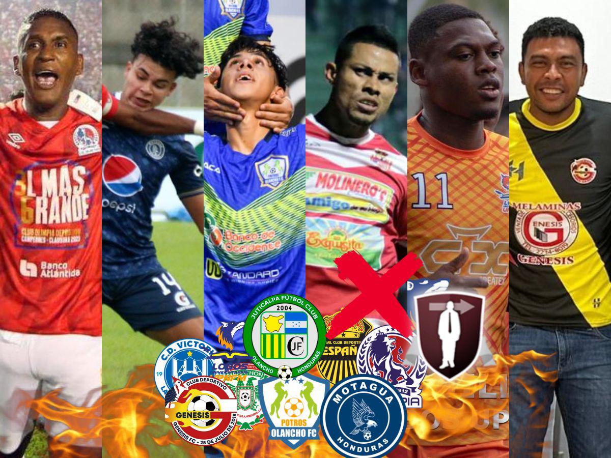 Agentes libres: La larga lista de jugadores sin contrato del fútbol hondureño, ¡hay un mundialista!