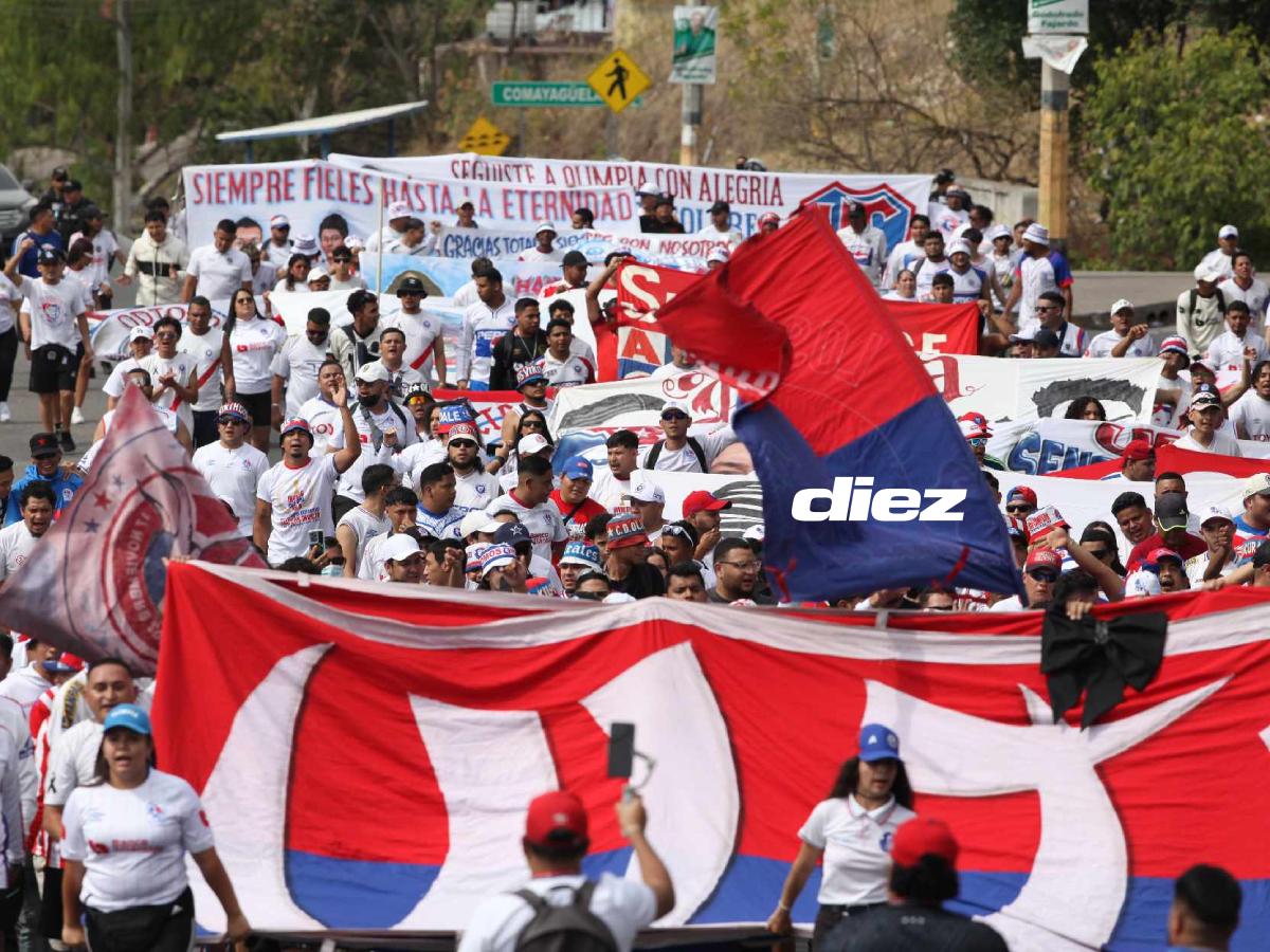¡Ambientazo! Ultra Fiel vivió una fiesta en la previa, aficionados de Real España presentes y regresa jugador de Olimpia
