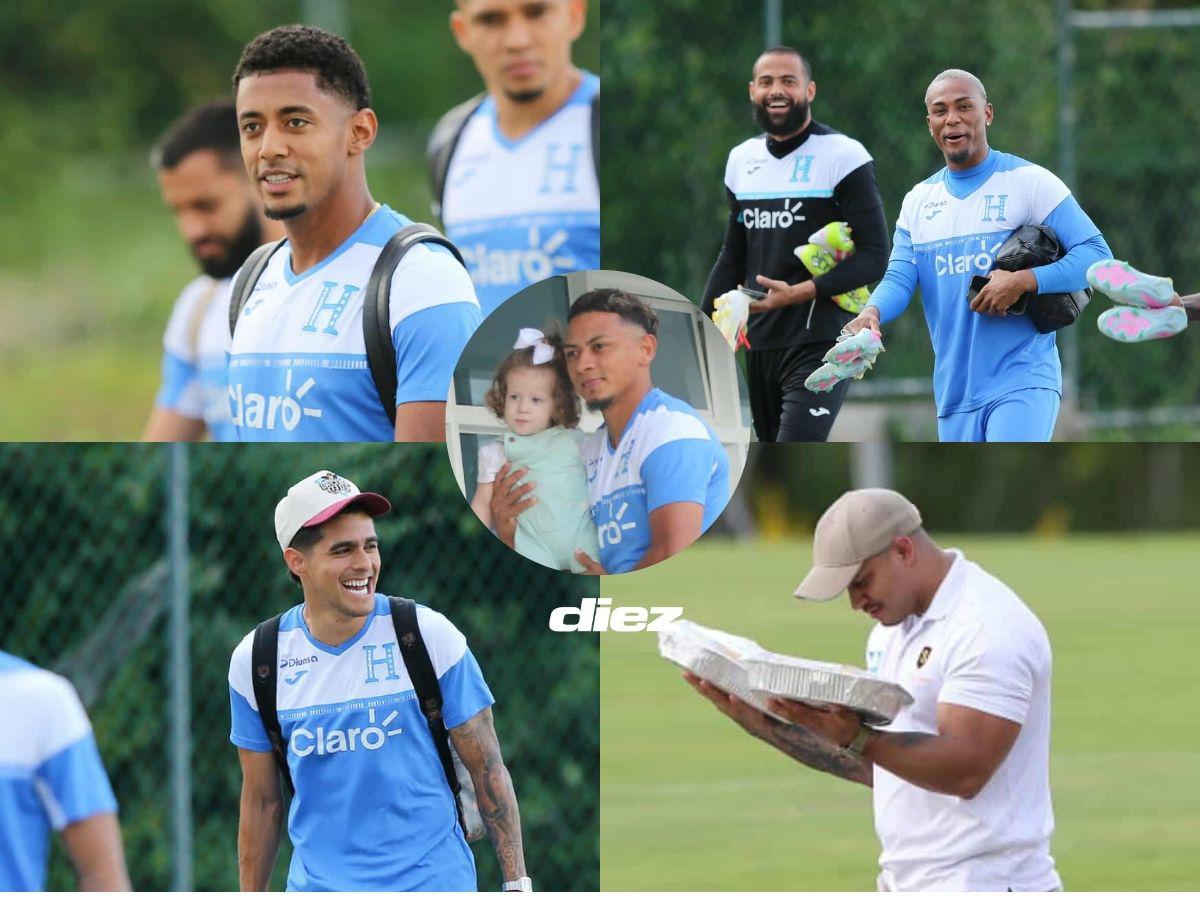 Hermosa bebé le robó el corazón a Alexy Vega y ambientazo en el CAR: Así fue el último entreno de la Selección de Honduras