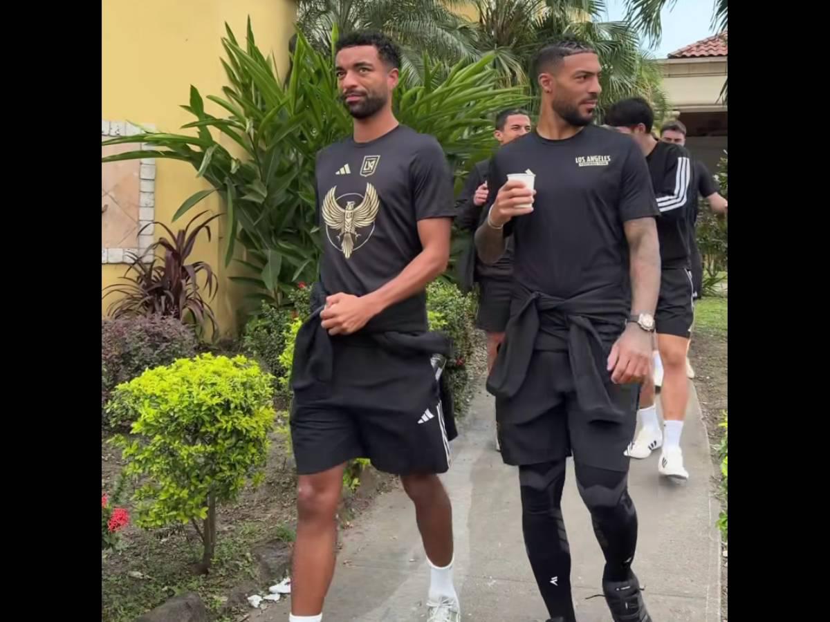Son quedó enamorado del café de Honduras: así disfrutaron los futbolistas de LAFC en las calles de SPS previo al partido