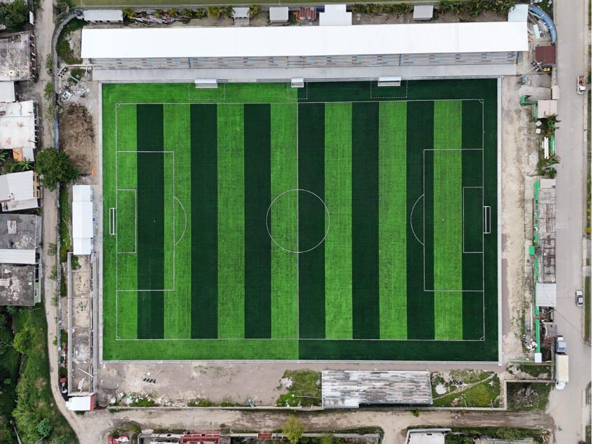 ¡Una mesa de billar! Finalizan con éxito la remodelación del Estadio Sergio Reyes de Santa Rosa de Copán