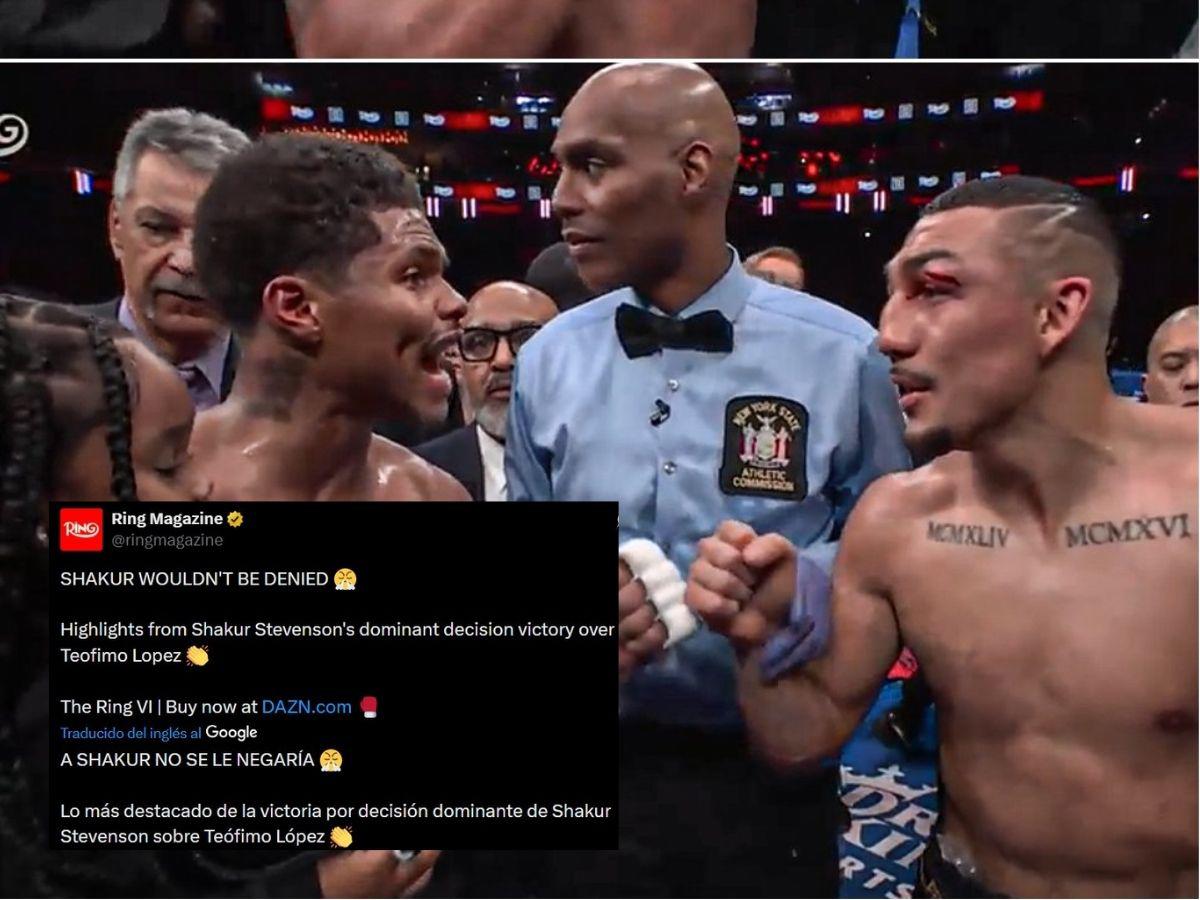 Prensa internacional se rinde tras paliza sobre Teófimo López: Lo barrieron, Shakur lo dominó