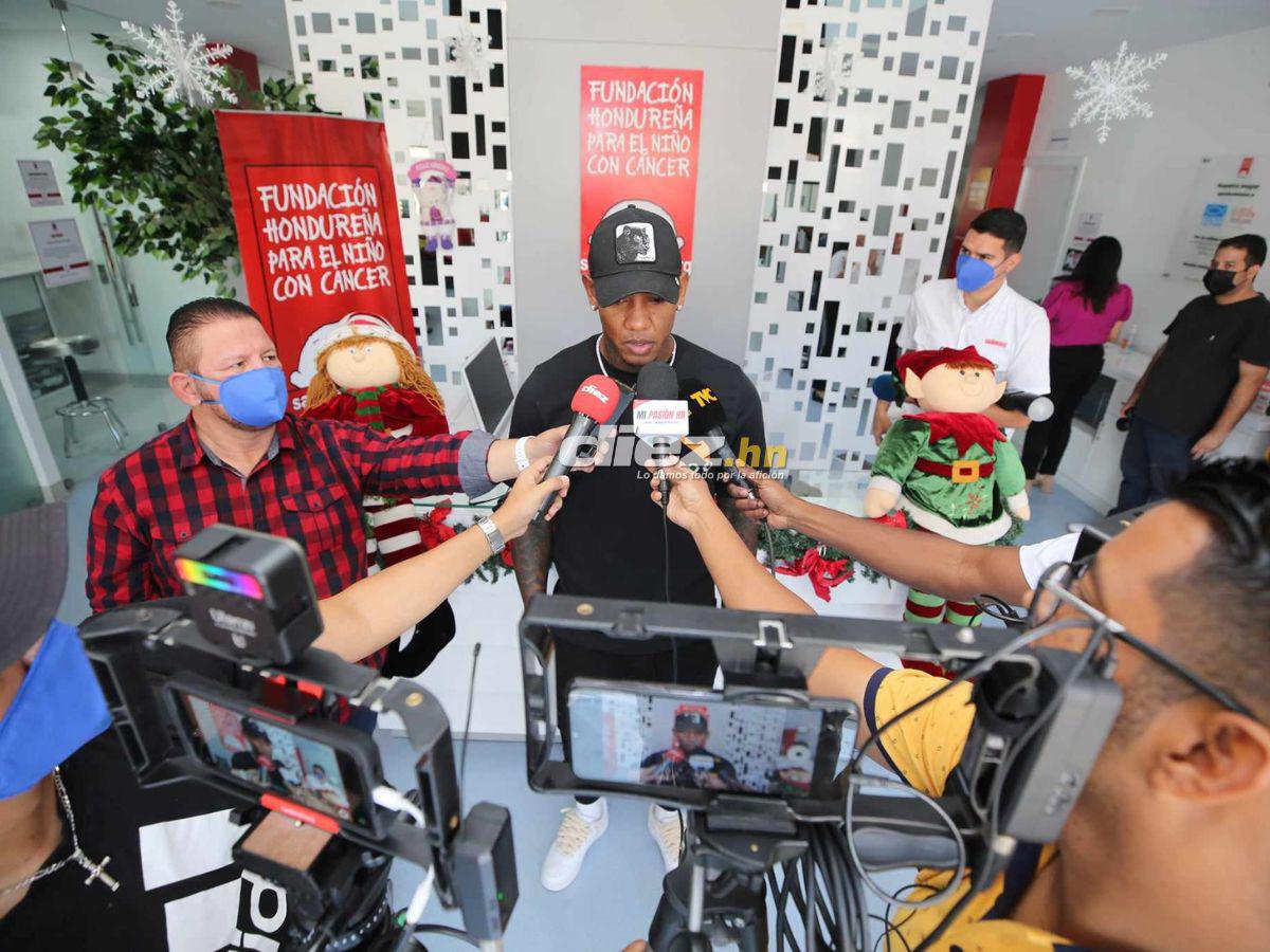 ¡Qué crack! El lindo gesto de Romell Quioto en la Fundación Hondureña para el Niño con Cáncer