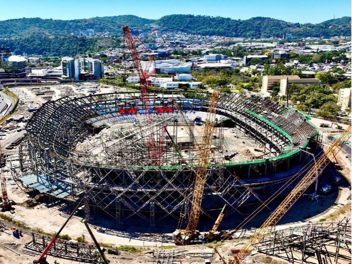 Zonas VIP, tecnología de primer nivel y áreas de lujo: Así avanza la construcción del estadio más moderno de Centroamérica