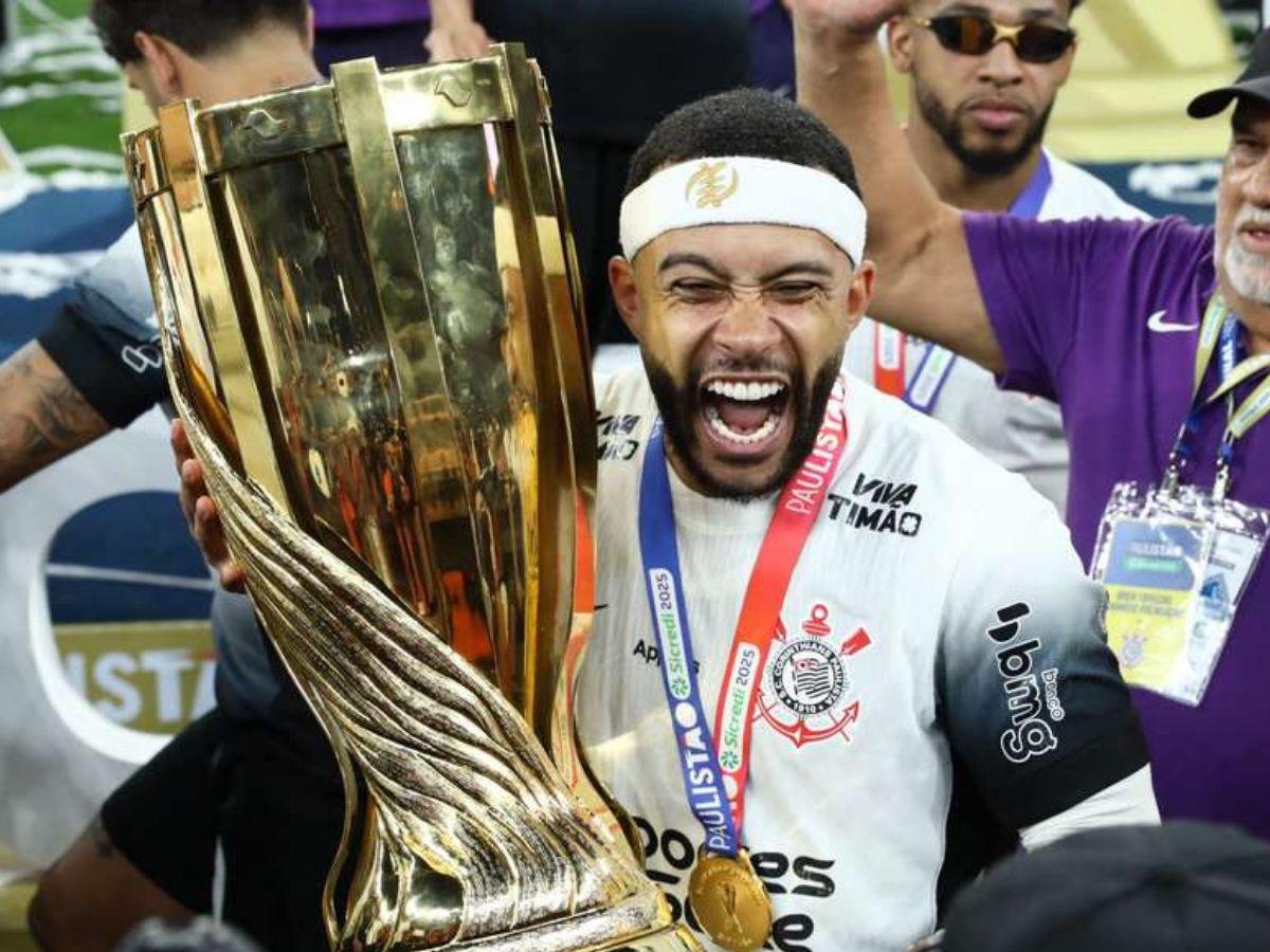 ¡Casi toda la prima! El millonario premio económico que ganó Memphis Depay por encima del Corinthians de Brasil