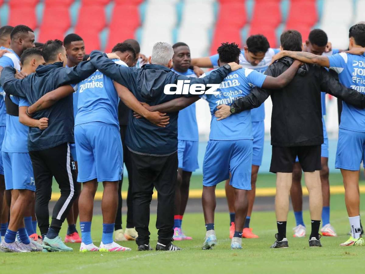 ¡Visitas sorpresa! Legionario se bajó del avión directo al entreno de la Selección de Honduras y un lesionado dijo adiós a la concentración